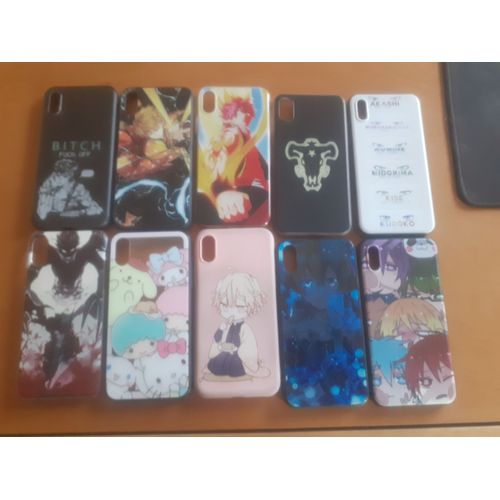 Lot De 10 Coques Iphones X Manga Anime