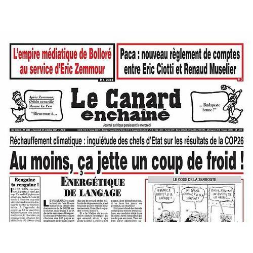 Le Canard Enchainé N° 5268 "Réchauffement Climatique : Au Moins, Ça Jette Un Coup De Froid !"