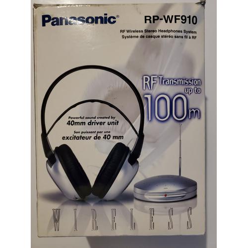 Casque Audio Sans Fil Panasonic RP-WF910 RF Transmission jusqu'à 100m