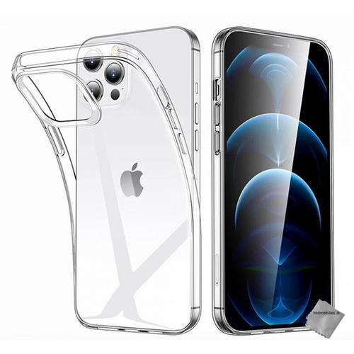 Housse Etui Coque Silicone Gel Apple Iphone 13 Pro Max + Film Ecran -Transparent Tpu