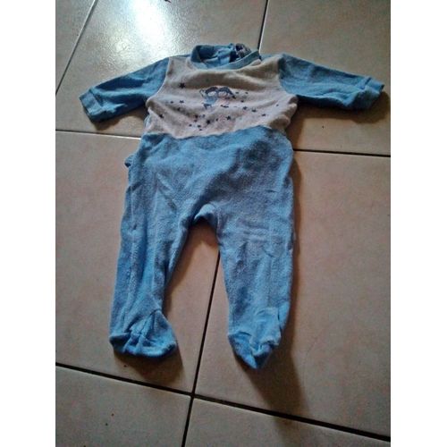 Pyjama Bleu Tetine Taille 3 Mois ..