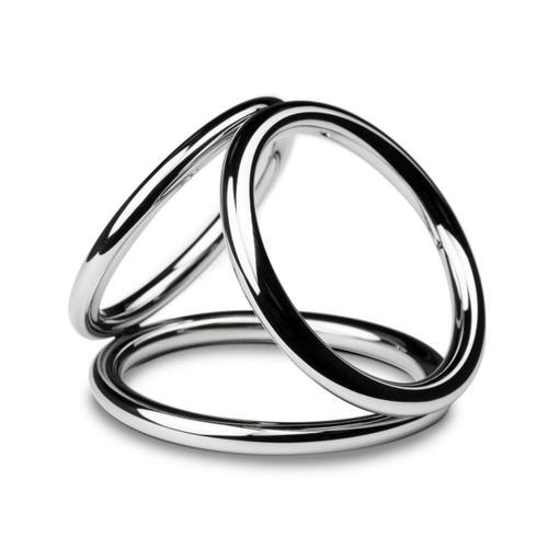 Triad Chamber Metal Cock And Ball Ring - Large