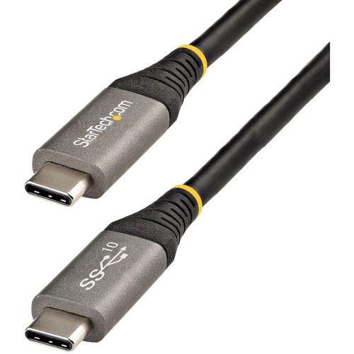StarTech.com Câble USB C 10Gbps 1m - Certifié USB-IF - Câble USB 3.1/3.2 Gen 1 Type-C - 100W (5A) Power Delivery, DP Alt Mode - Cordon USB C vers C - Charge/Synchronisation (USB31CCV1M) - Câble...