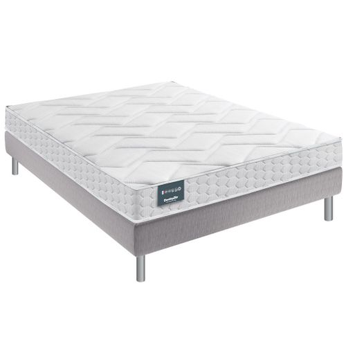 Ensemble dunlopillo gentiane mousse aérial 140x190