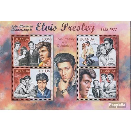 Ouganda 2849-2852 Feuille Miniature (Complète Edition) Neuf Avec Gomme Originale 2012 Elvis Presley