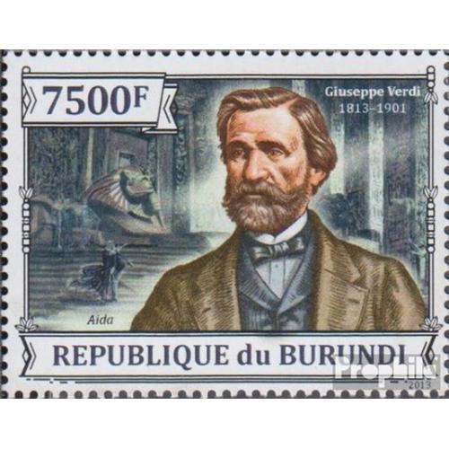 Burundi 3262 (Complète Edition) Neuf Avec Gomme Originale 2013 Giuseppe Verdi