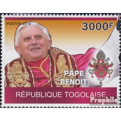 Togo 3558 (Complète Edition) Neuf Avec Gomme Originale 2010 Pape Benoît Xvi