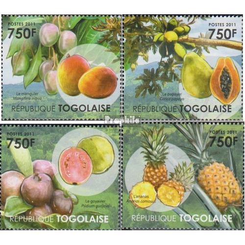 Togo 4112-4115 (Complète Edition) Neuf Avec Gomme Originale 2011 Fruits