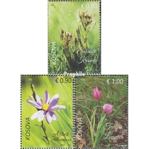 Kosovo 378-380 (Complète Edition) Neuf Avec Gomme Originale 2017 Endemische Plantes