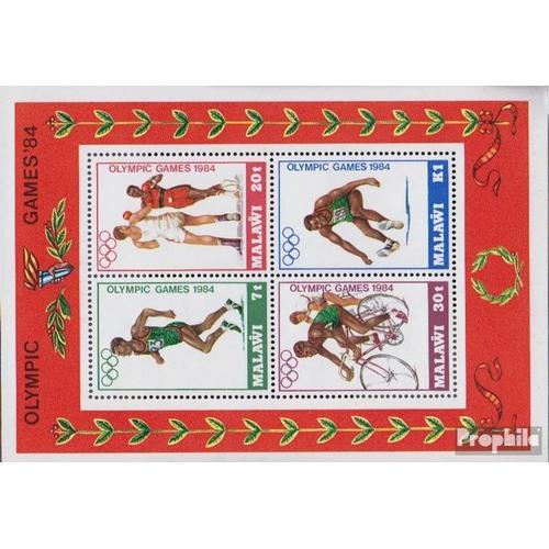 Malawi Bloc 63 (Complète Edition) Neuf Avec Gomme Originale 1984 Jeux Olympiques Été
