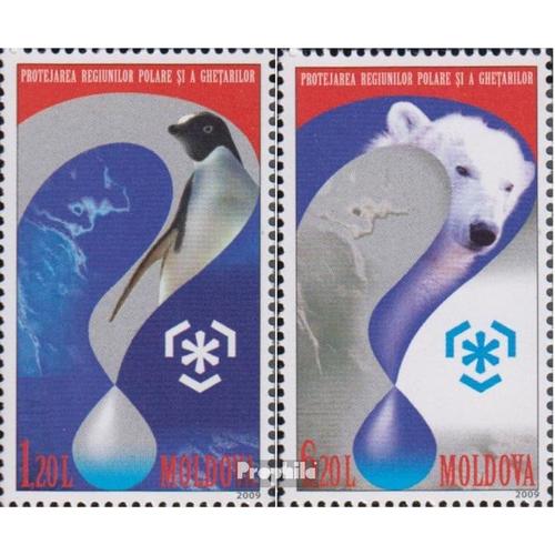 Moldawien 645-646 (Complète Edition) Neuf Avec Gomme Originale 2009 Protection Le Polargebiete