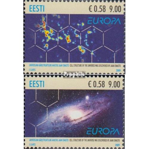 Estonie 637-638 (Complète Edition) Neuf Avec Gomme Originale 2009 Astronomie