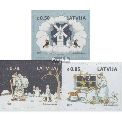 Lettonie 1032-1034 (Complète Edition) Neuf Avec Gomme Originale 2017 Noël