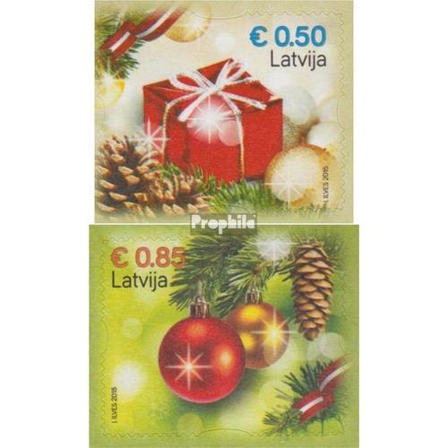 Lettonie 969-970 (Complète Edition) Neuf Avec Gomme Originale 2015 Noël Et Nouvel An