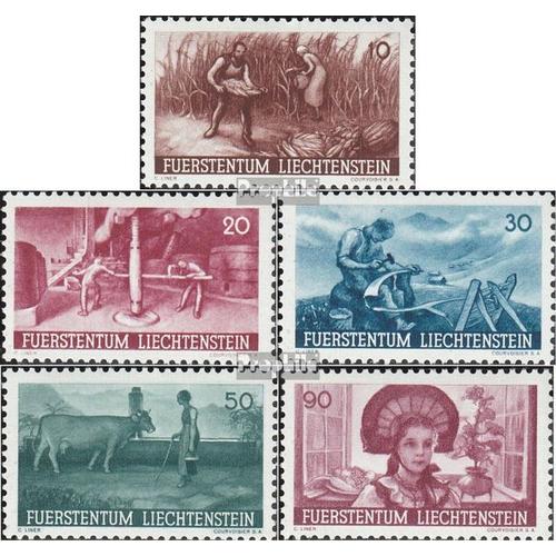Liechtenstein 192-196 (Complète Edition) Oblitéré 1941 Agriculture