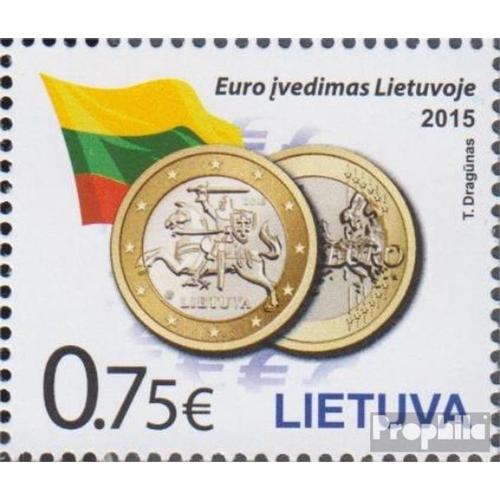 Lituanie 1175 (Complète Edition) Neuf Avec Gomme Originale 2015 Introduction Euro