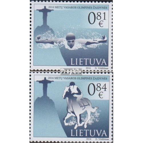 Lituanie 1222-1223 (Complète Edition) Neuf Avec Gomme Originale 2016 Jeux Olympiques Été