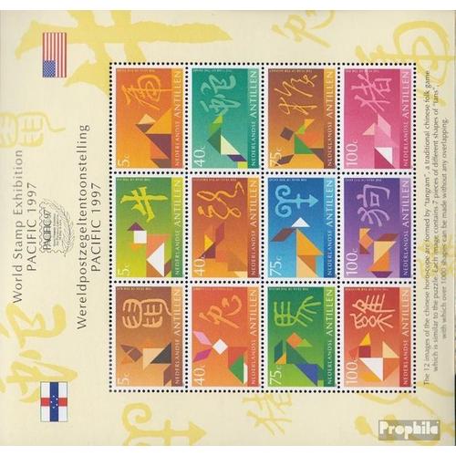 Néerlandais Antilles Bloc 45 (Complète Edition) Neuf Avec Gomme Originale 1997 Zodiaque