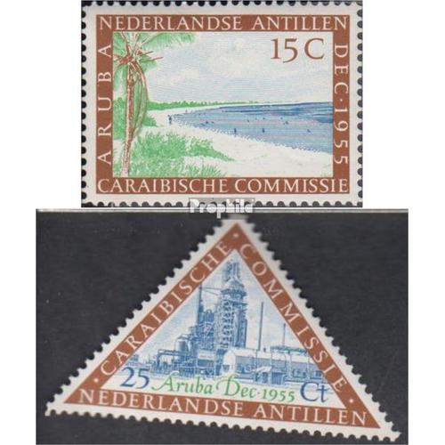 Néerlandais Antilles 50-51 (Complète Edition) Avec Charnière 1955 Congrès Sur Aruba