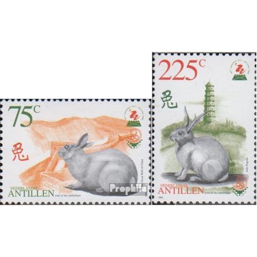 Néerlandais Antilles 994-995 (Complète Edition) Neuf Avec Gomme Originale 1999 Lapin