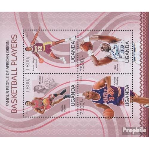 Ouganda 3085-3088 Feuille Miniature (Complète Edition) Neuf Avec Gomme Originale 2013 Basketballspieler