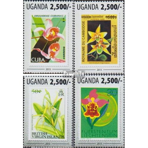 Ouganda 3123-3126 (Complète Edition) Neuf Avec Gomme Originale 2013 Timbres Avec Naturmotiven