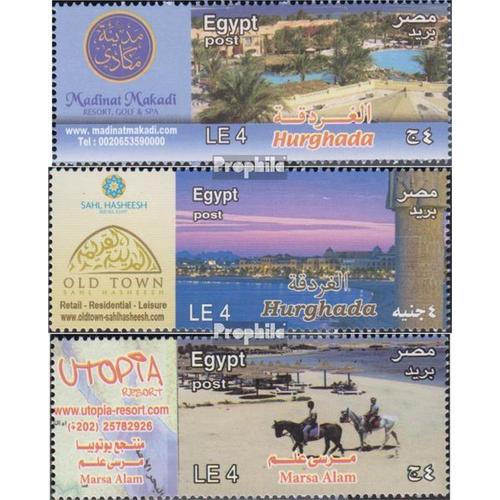 Égypte 2512-2514 (Complète Edition) Neuf Avec Gomme Originale 2013 Tourisme