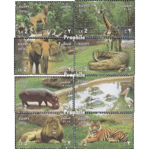 Égypte 2593-2600 (Complète Edition) Neuf Avec Gomme Originale 2016 125 Années Giza-Zoo