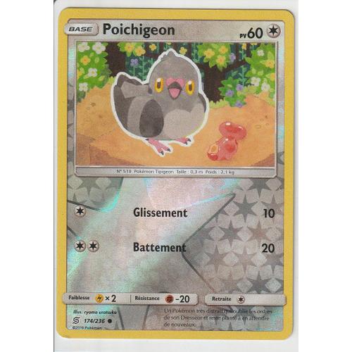 Carte Pokemon - Poichigeon - 174/236 - Reverse - Harmonie Des Esprits