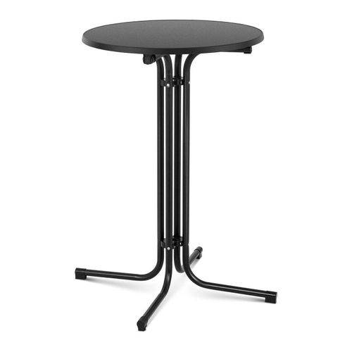Mange Debout Table Pliable Pliant Diamètre 70 Cm Noir Helloshop26 14_0002375