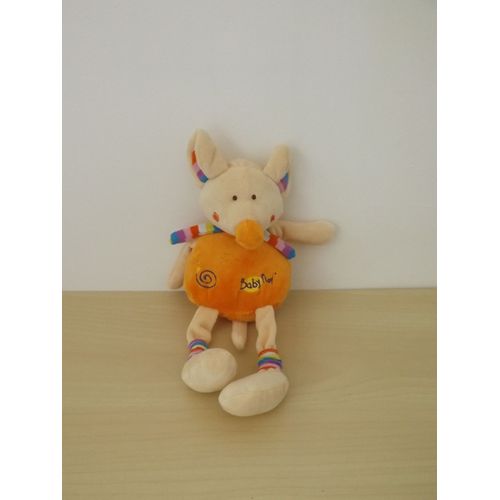 Doudou Souris Orange Baby Nat'