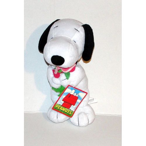 Snoopy Peanuts I Love You United Feature Peluche Doudou Chien Snoopy Bouquet De Fleurs 26 Cm