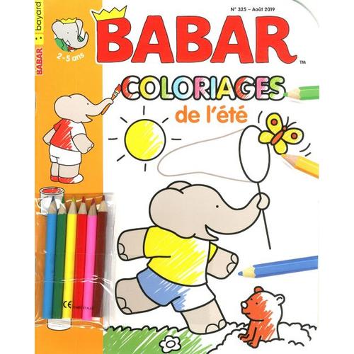 Babar 325 Coloriages De L'éte + Crayons