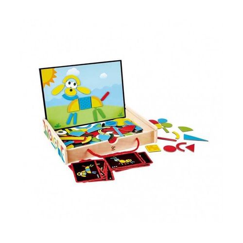 Hape - Jeux De Construction En Bois - E1631 - Coffret Artistique Magnétique