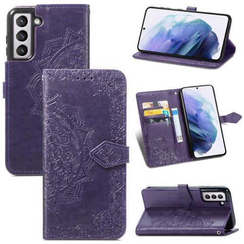 Advansia Coque Pour Samsung Galaxy S21 5g Purple [Lotus]