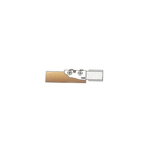 2 fers HM profil N°102 par-dessus 50 x 25 x 2 mm pour porte-outils 948.180.30.101
