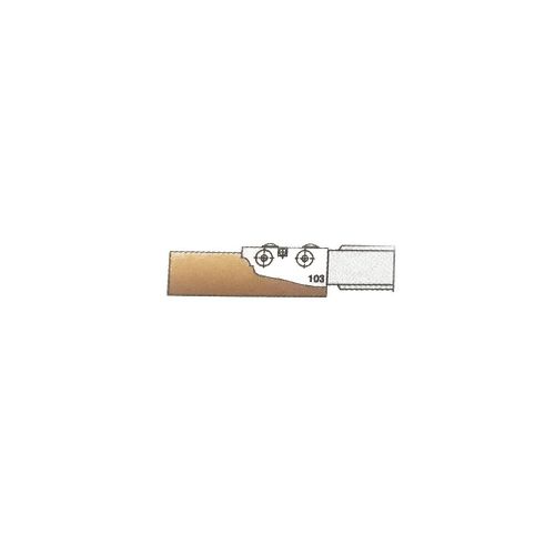 2 fers HM profil N°103 par-dessus 50 x 25 x 2 mm pour porte-outils 948.180.30.101