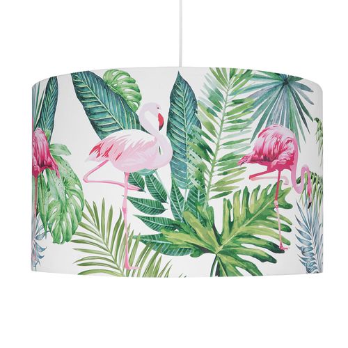 Lampe Suspension Dessin Palmier Flamingo