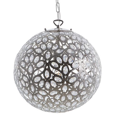 Lampe Suspension Volta Métal Argenté