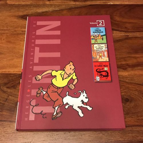 Les Aventures De Tintin - Volume 2 - Tintin En Amerique; Les Cigares Du Pharaon; Le Lotus Bleu