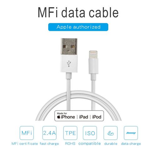 Câble pour iPhone [Certifié Apple MFi C89] Câble Lightning avec Connecteur Ultra Résistant pour iPhone 13/13 Pro/13 Pro MAX/ 13 Mini/12/12 Mini/12 Pro/12 Pro Max/11/X/XS/XR/8 - 1m/3.3ft - Blanc