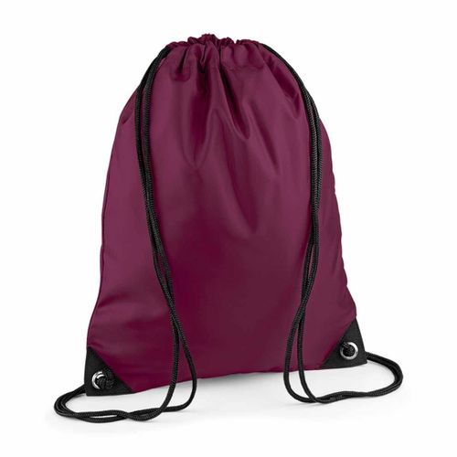 Sac à dos en toile à bretelles - BG10 - rouge bordeau