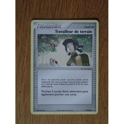 Carte Pokemon Trainer Travailleur De Terrain 73/92 Ex Créateurs De Légendes
