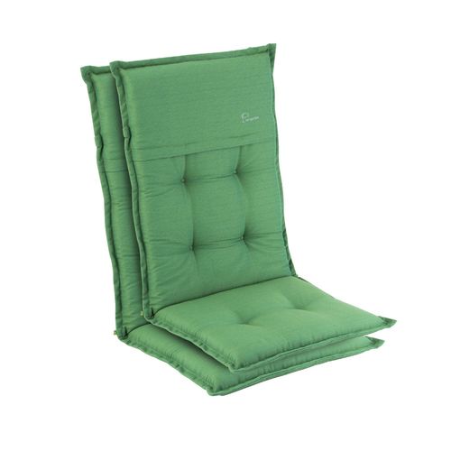 Coussin - Blumfeldt Coburg - Pour Chaise De Jardin À Dossier Haut - En Polyester - 53x117x9 Cm - Lot De 2 - Vert