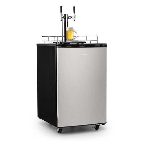 Klarstein Big Spender Double Tireuse À Bière Mobile & Réfrigérateur Pour Fût -1 À 3°C - Gris