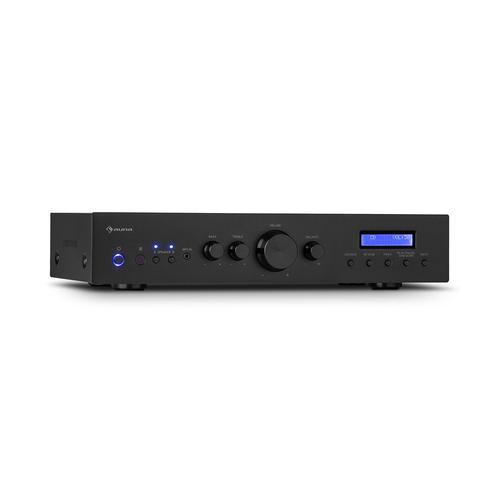 Amplificateur HiFi stéréo - Auna - 4x100W RMS DAB+ BT - Bluetooth intégré - noir