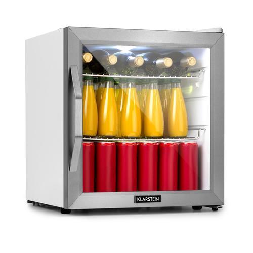 Klarstein Beersafe L Mini Réfrigérateur - Mini-bar 47L - LED - Porte vitrée blanc