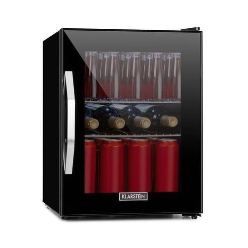 Klarstein Beersafe M Onyx réfrigérateur A+ LED 2 grilles en métal porte en verre Onyx