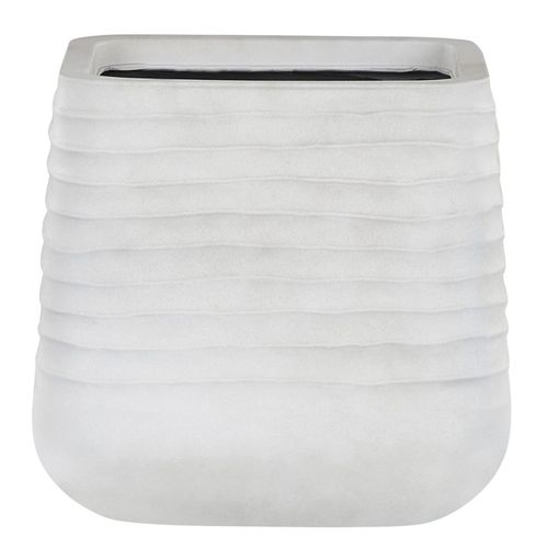 Cache-Pot Carré Blanc Poudré 38 X 38 X 37 Cm Parikia