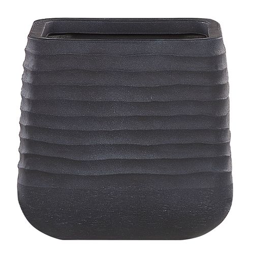 Cache-Pot Carré Noir 38 X 38 X 37 Cm Parikia
